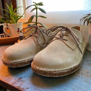 Birkenstock 38E Gary Derby Tan Leather Women’s Loafer